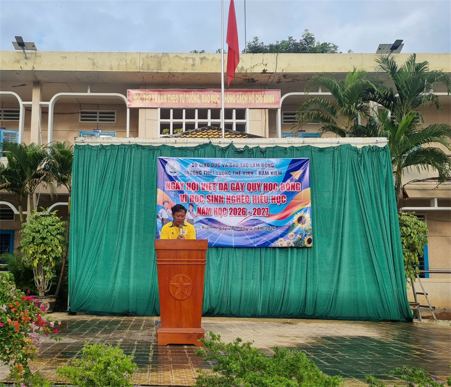 TRƯỜNG THPT LƯƠNG THẾ VINH - HÀM KIỆM TỔ CHỨC NGÀY HỘI VIỆT DÃ GÂY QUỸ HỌC BỔNG “VÌ HỌC SINH NGHÈO HIẾU HỌC” NĂM HỌC 2026 – 2027